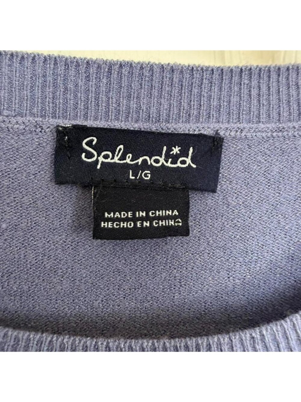 Splendid Purple Oversized Knit Sweater - Picture 5 of 5